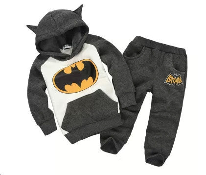 Baby Boys Batman Autumn Winter Fleece Lined Tracksuit Sets